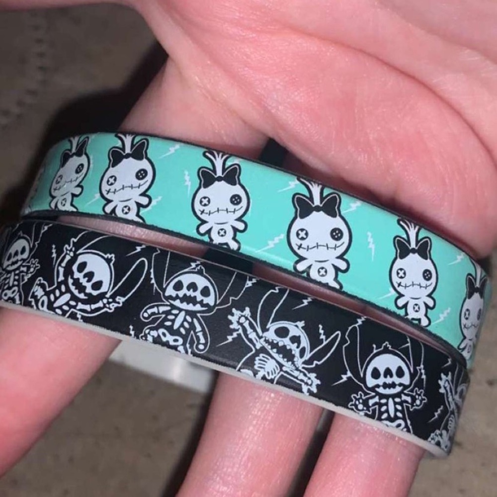 2 Disney Lilo and Stitch rubber bracelets